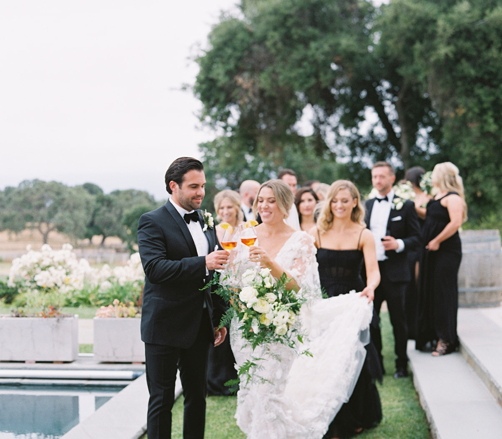 Roblar Farm wedding floral installation